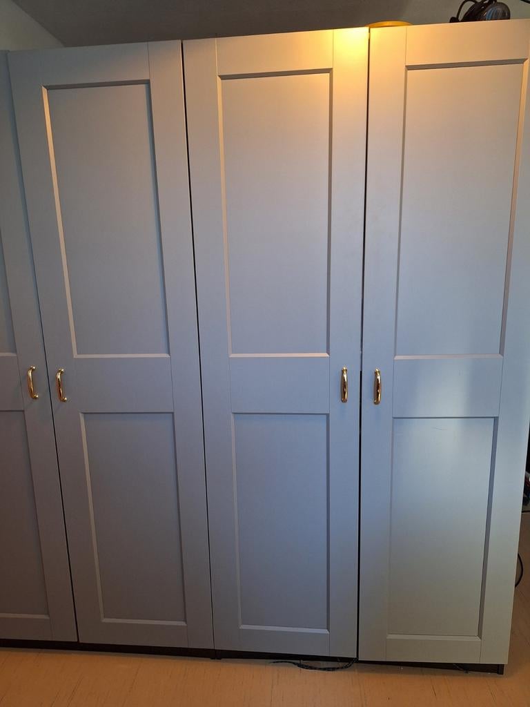 GERESERVEERD.   Ikea Pax Kast met 3 laden en hangrek, 200 cm of meer, 150 tot 200 cm, Zo goed als nieuw, Overige houtsoorten