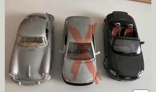 Pakket van 2 modelauto’s schaal 1:24, Ophalen of Verzenden, Zo goed als nieuw, Auto, Bburago