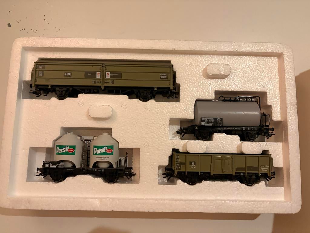 Märklin 47989 Henkel goederenwagon set, Hobby en Vrije tijd, Modeltreinen | H0, Wisselstroom, Wagon, Ophalen of Verzenden, Zo goed als nieuw