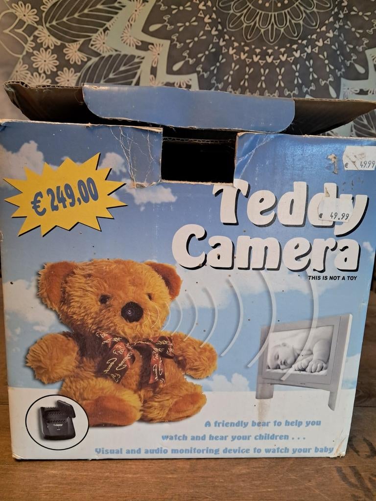 Spion teddybeer, Ophalen of Verzenden, Zo goed als nieuw, Stoffen beer, Overige merken