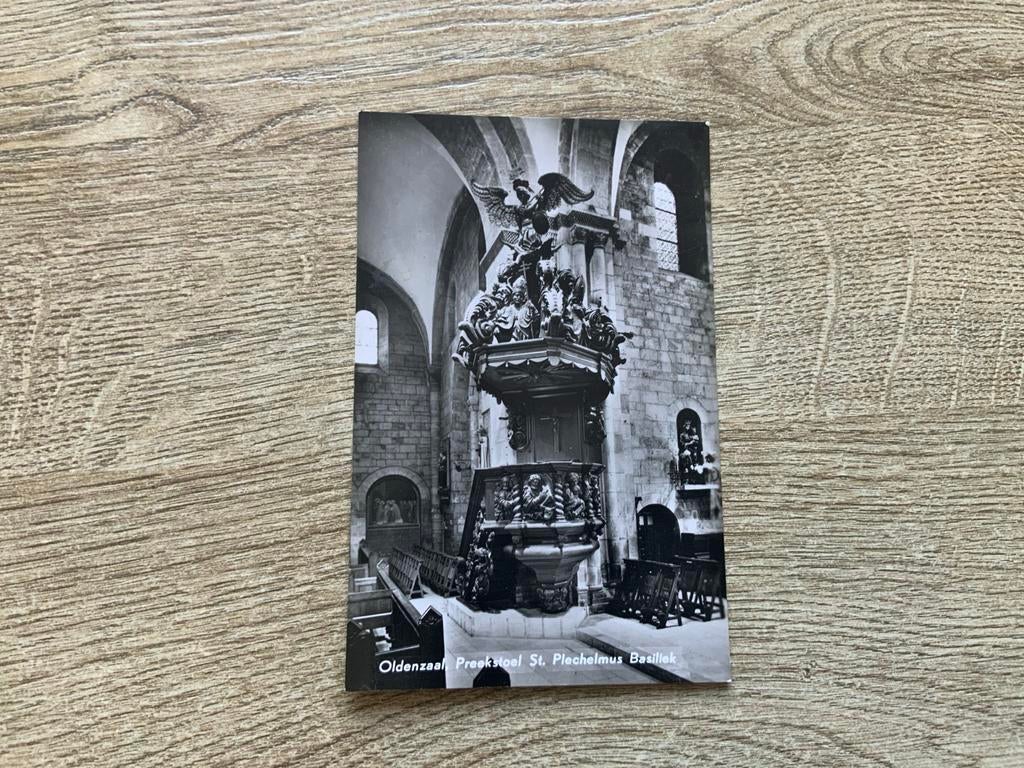 Oldenzaal: Preekstoel St. Plechelmus Basiliek -, Ophalen of Verzenden, 1940 tot 1960, Ongelopen, Overijssel