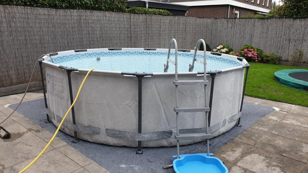 Bestway Steel Pro Max Opzetzwembad 366x100cm Compleet, Ophalen, Rond, Opzetzwembad