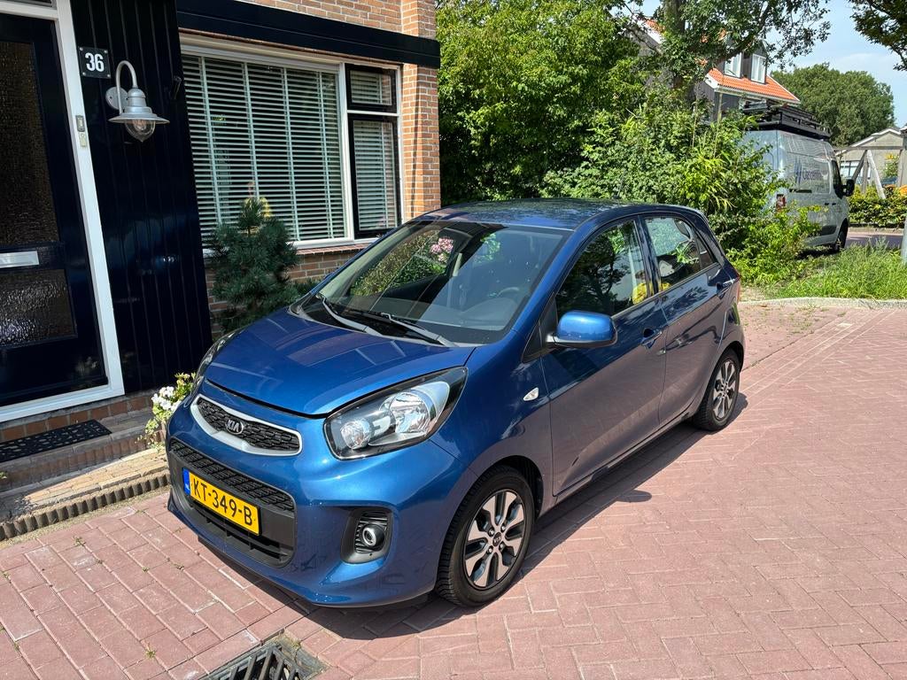 Kia Picanto 1.0 Cvvt 5-DRS 2016 Blauw, Auto's, Origineel Nederlands, 24 km/l, Handgeschakeld, Particulier