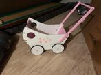 Mooie wit met roze houten poppenwagen, Kinderen en Baby's, Speelgoed | Poppen, Ophalen, Gebruikt, Overige typen