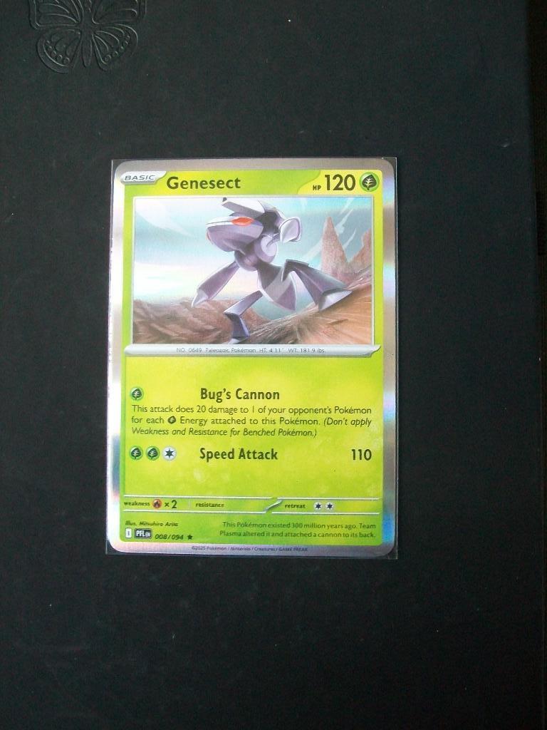 9187. Nieuwe Pokemon Kaart Holo Rare GENESECT HP 120 008/094, Verzenden, Nieuw, Losse kaart, Foil