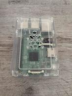 Raspberry Pi 3 Model B V1.2 met transparante behuizing, Computers en Software, Ophalen of Verzenden, Zo goed als nieuw
