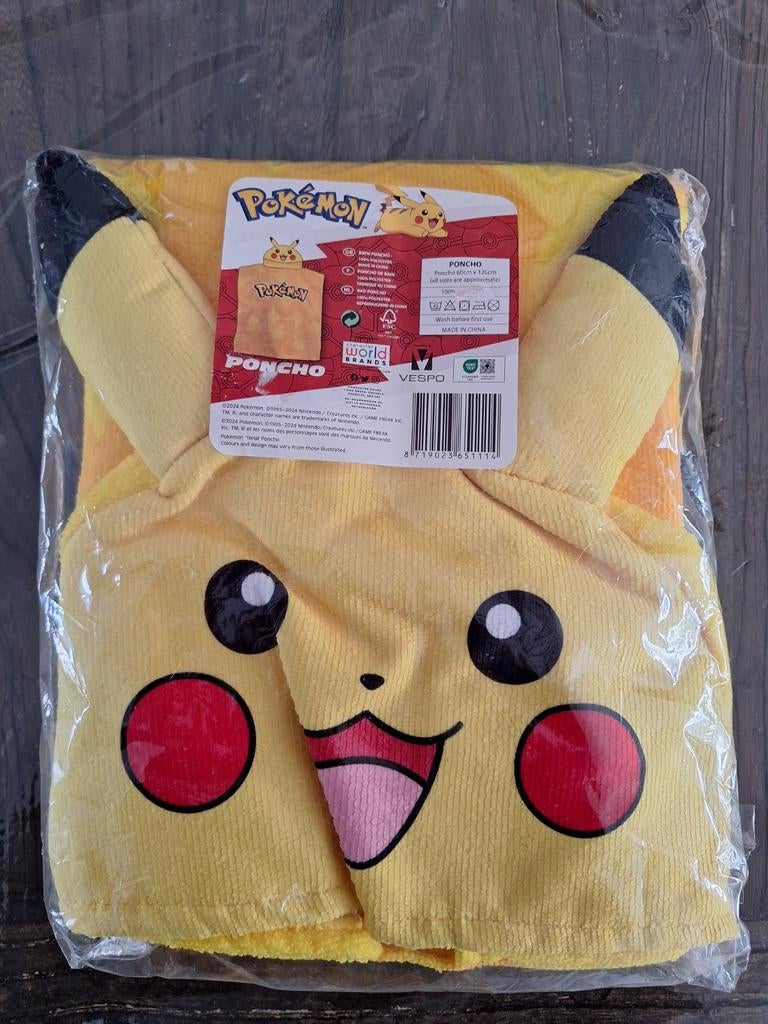Pokémon poncho / badcape, Jongen of Meisje, One size, Nieuw, Ophalen of Verzenden