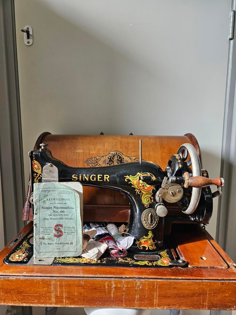 Prachtige antieke Singer uit 1913, Antiek en Kunst, Antiek | Naaimachines, Ophalen of Verzenden