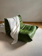 Ligne Roset – Togo 1-zits Fauteuil/Stoel – Dubai Groen leer, Leer, Zo goed als nieuw, 75 tot 100 cm, Knoll vitra artifort sede b&b italia cassina mid century retro