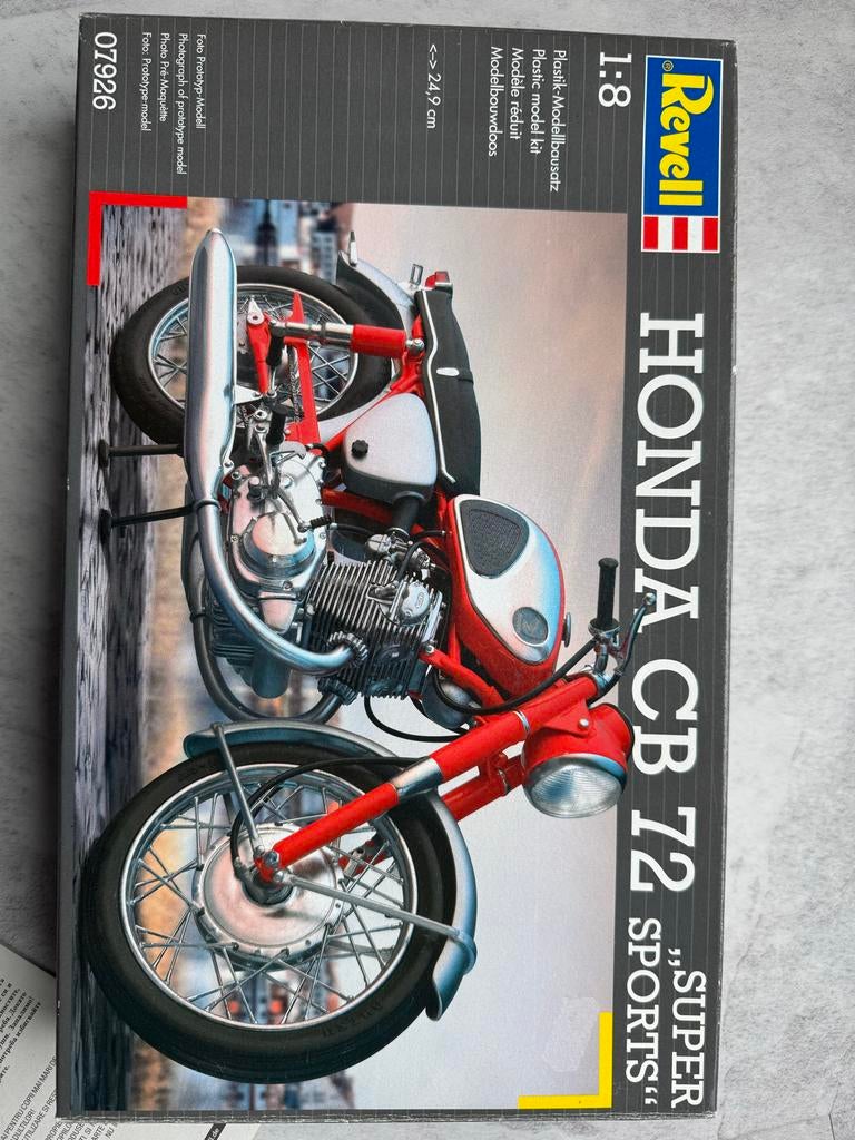 Revell Honda CB 72 Super Sports modelbouwkit, Revell, Nieuw, Ophalen of Verzenden, Groter dan 1:32