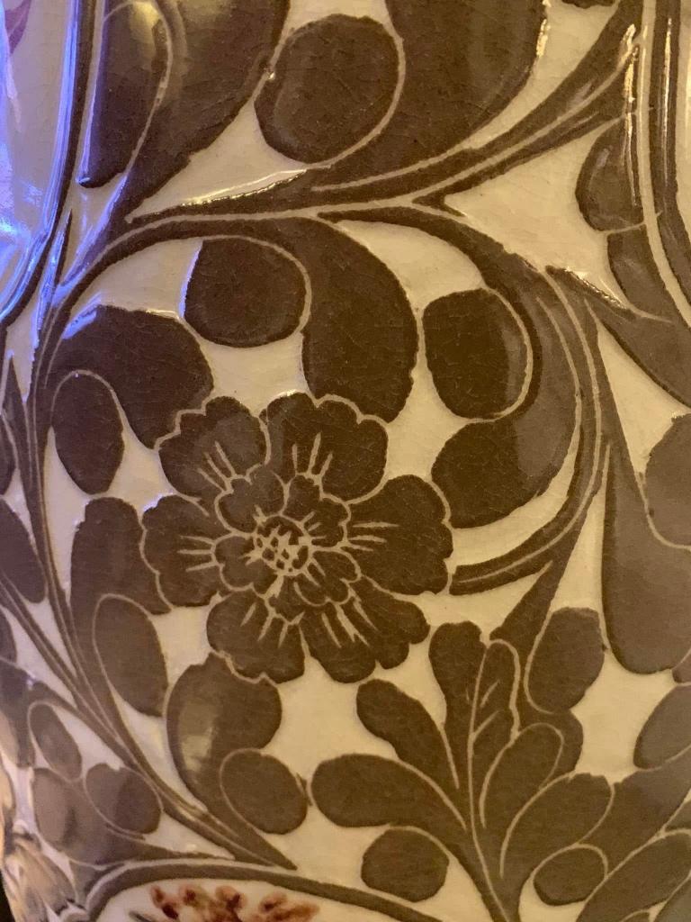 VINTAGES ELEGANCE COLORS CHINESE VASE & NICELY MOTIFS 92 CM, Ophalen