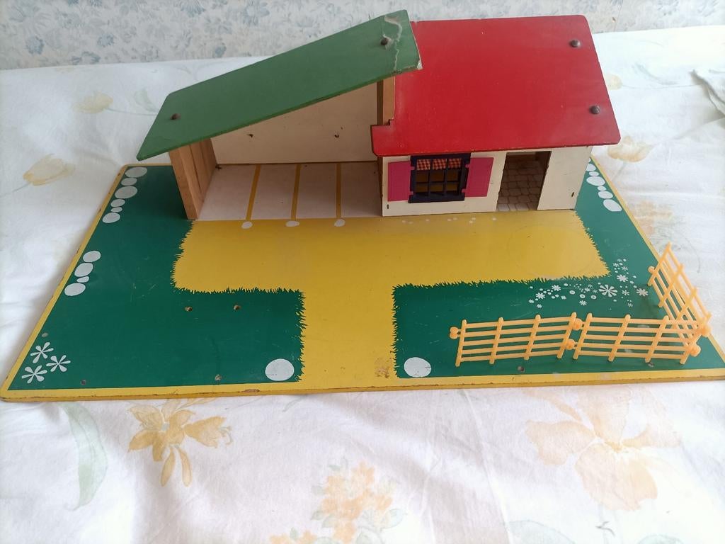 Vintage speelgoed boerderij, Ophalen