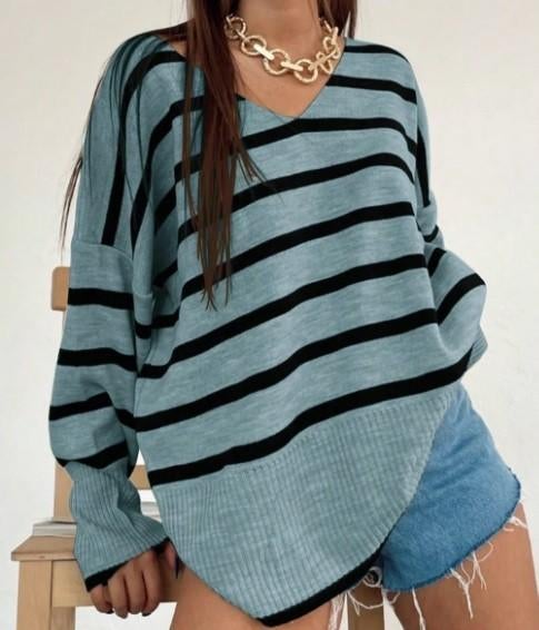 NIEUW! Shein; Frenchy losvallende trui; Eén maat, Maat 42/44 (L), Nieuw, Ophalen of Verzenden, Groen