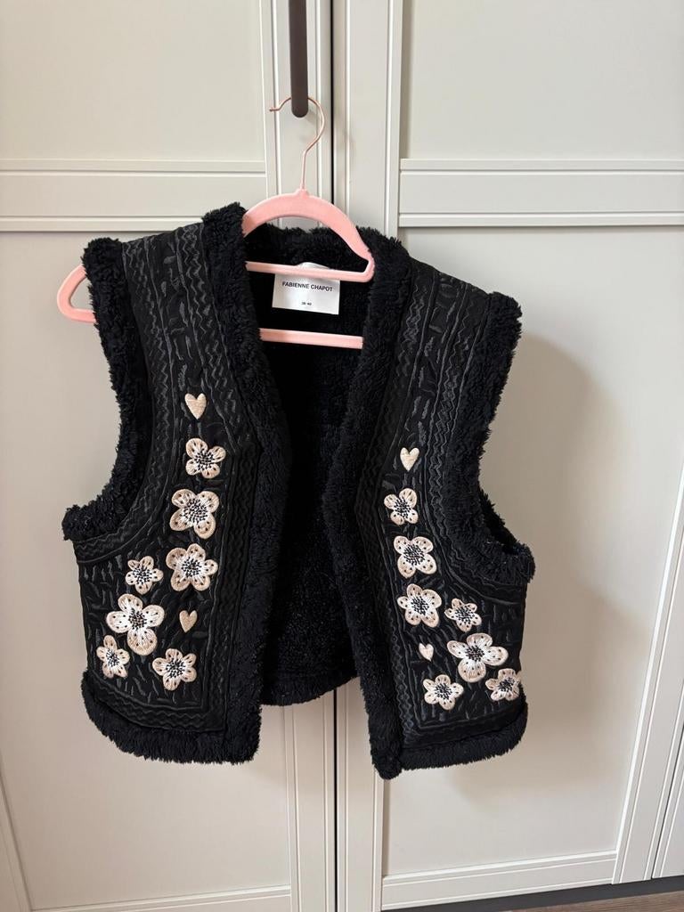 Gilet Fabienne Chapot, Kleding | Dames, Maat 38/40 (M), Zwart, Ophalen of Verzenden, Zo goed als nieuw