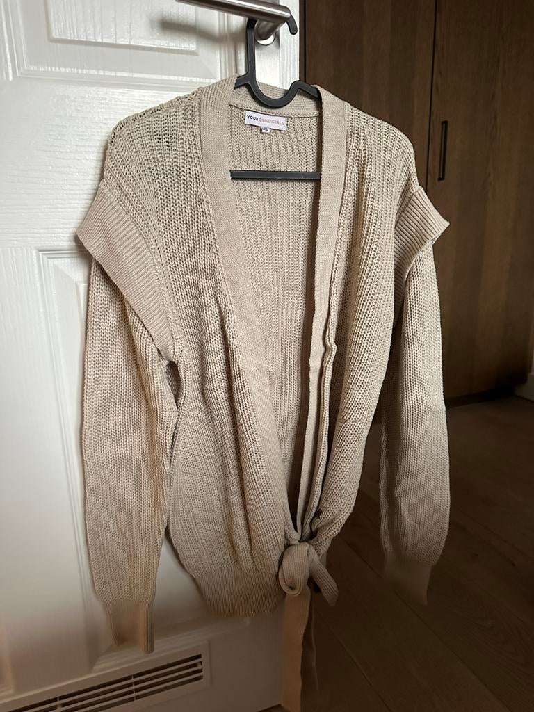 Vest vestje zara wollen gebreid M omslag strik, Ophalen of Verzenden, Nieuw, Maat 38/40 (M), Zwart