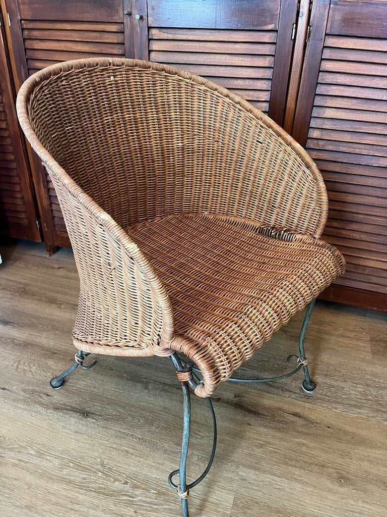 Rotanstoel, Ophalen, Gebruikt, Overige kleuren, Metaal