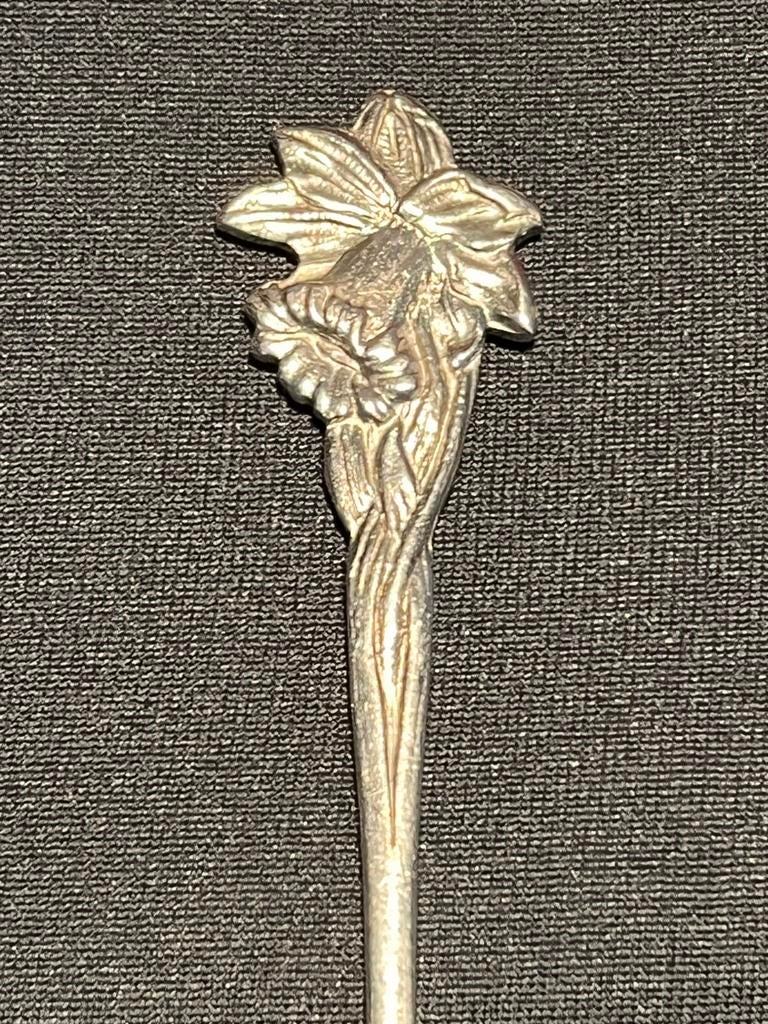 Vintage Narcissen lepeltje, Ophalen of Verzenden