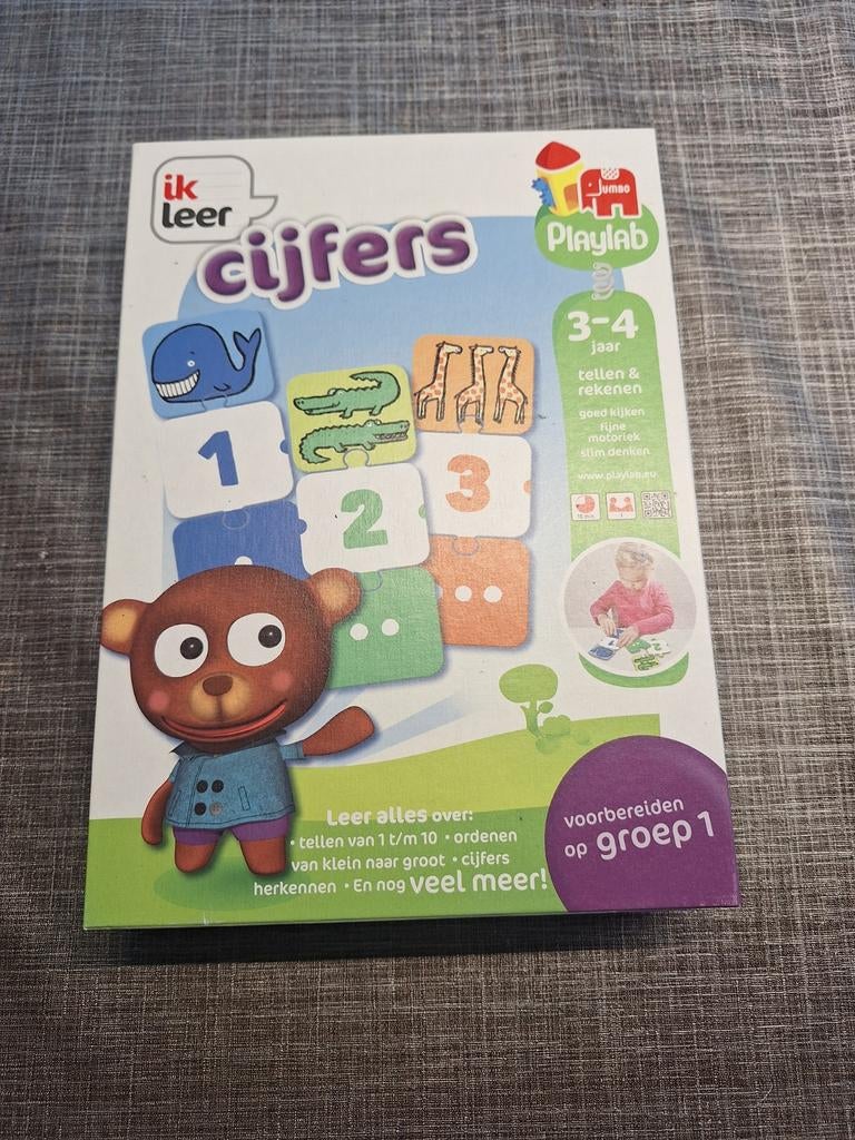 Ik Leer Cijfers - Playlab Jumbo (3-4 jaar) zgan, Ophalen of Verzenden, Gebruikt, Rekenen