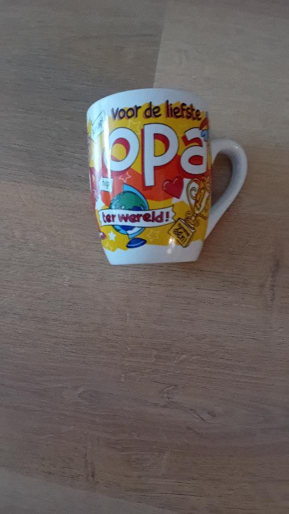 Beker voor de liefste opa nieuw, Ophalen of Verzenden, Nieuw, Overige stijlen, Kop(pen) en/of Schotel(s)