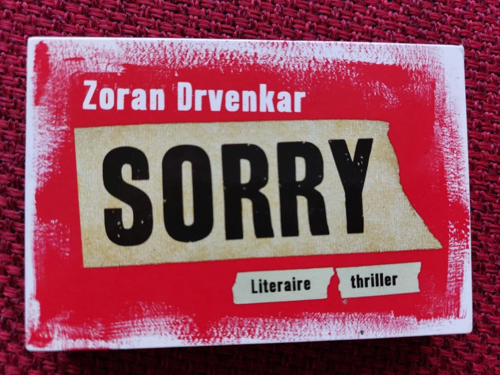 Sorry - Zoran Drvenkar - dwarsligger 149, Ophalen of Verzenden, Gelezen, Zoran Drvenkar