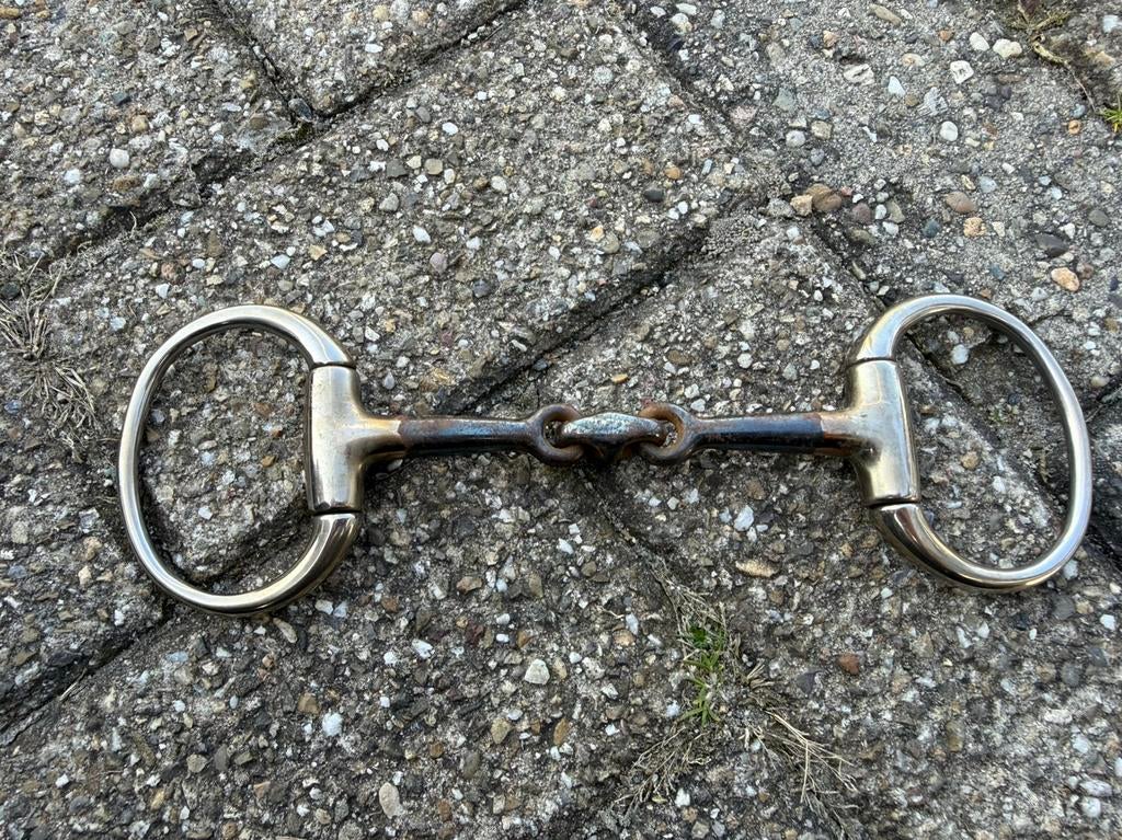 Bustrens dubbel gebroken sweet iron 13cm, Ophalen of Verzenden, Zo goed als nieuw, Dressuur