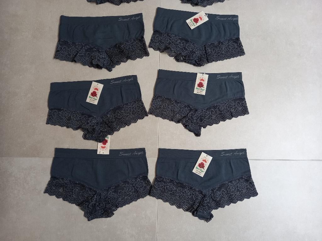 Nieuw! onderbroek/ slip met kant grijs, Sweet Angel, Ophalen of Verzenden, Grijs, Slip