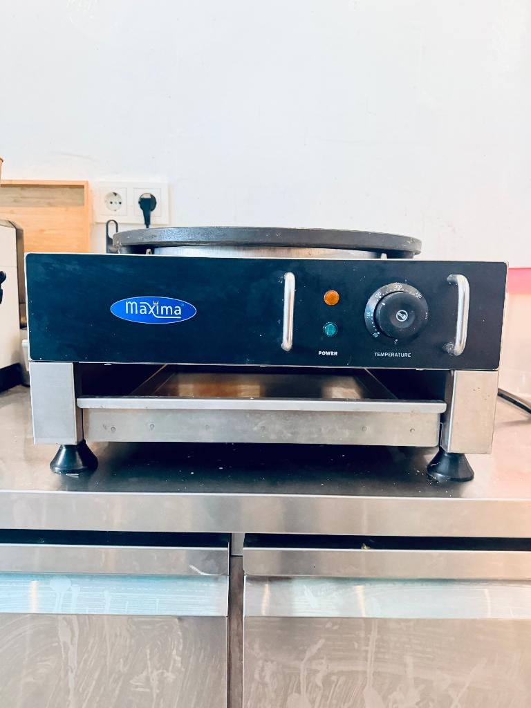 Maxima Electric Crepe Plate 1, Witgoed en Apparatuur, Kookplaten, Ophalen, 3 kookzones of minder, Zo goed als nieuw, Vrijstaand