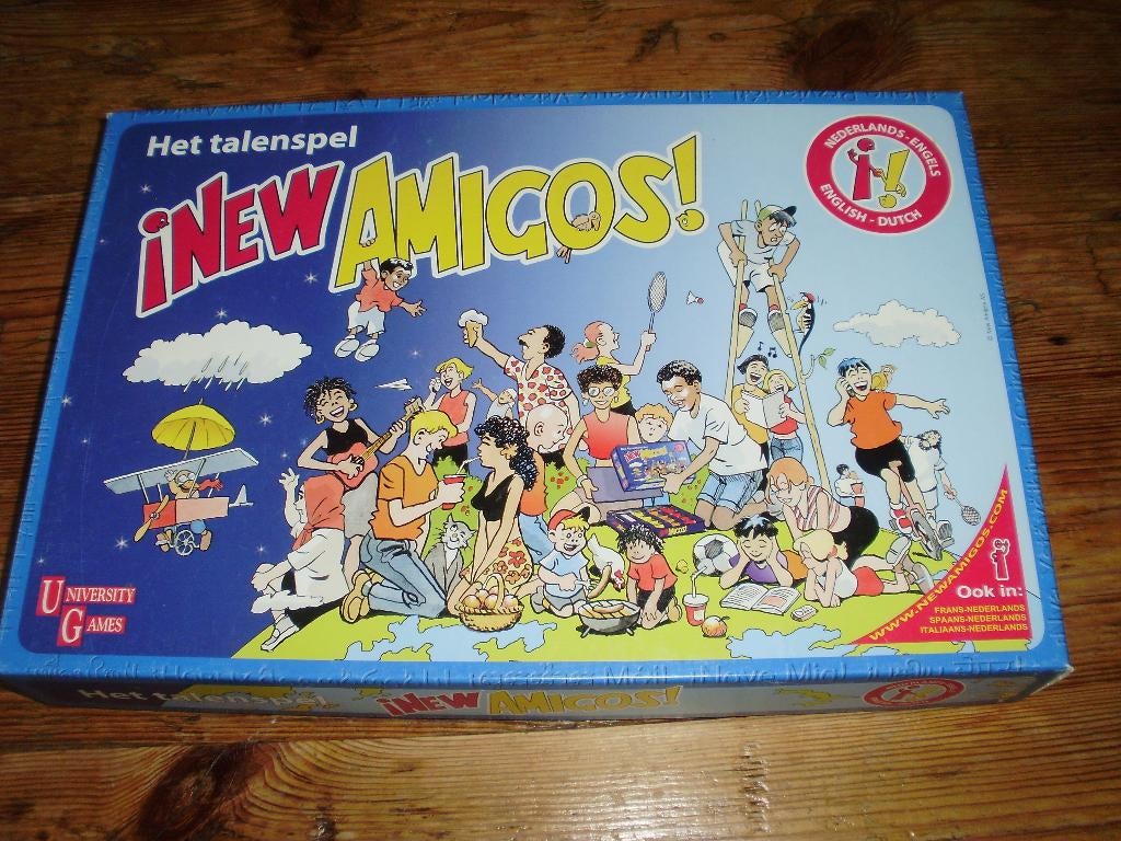 New Amigos ENGELS  Talenspel / bordspel / spel, Hobby en Vrije tijd, Gezelschapsspellen | Bordspellen, Ophalen of Verzenden, Gebruikt