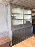 Buffet/vitrinekasten kleur GRIJS landelijke laagste prijs, 200 cm of meer, Glas, 25 tot 50 cm, Verzenden