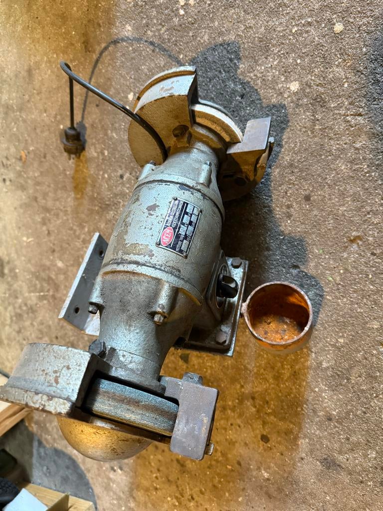 ACEM Tromeccaniche dubbele slijpmachine, Ophalen, Gebruikt, Werkbankslijpmachine