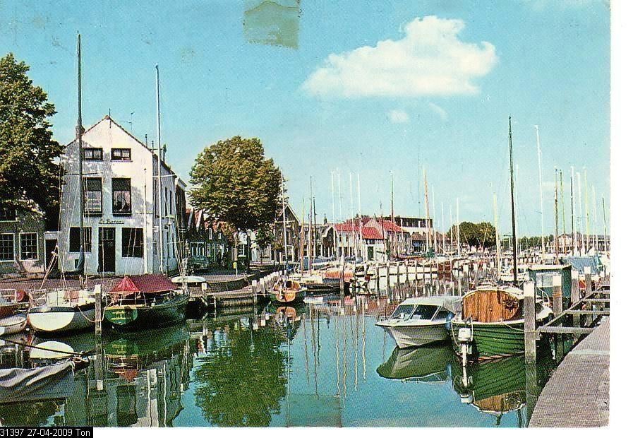 Ansichtkaart	Middelharnis	Jachthaven, Verzenden, 1960 tot 1980, Gelopen, Zuid-Holland