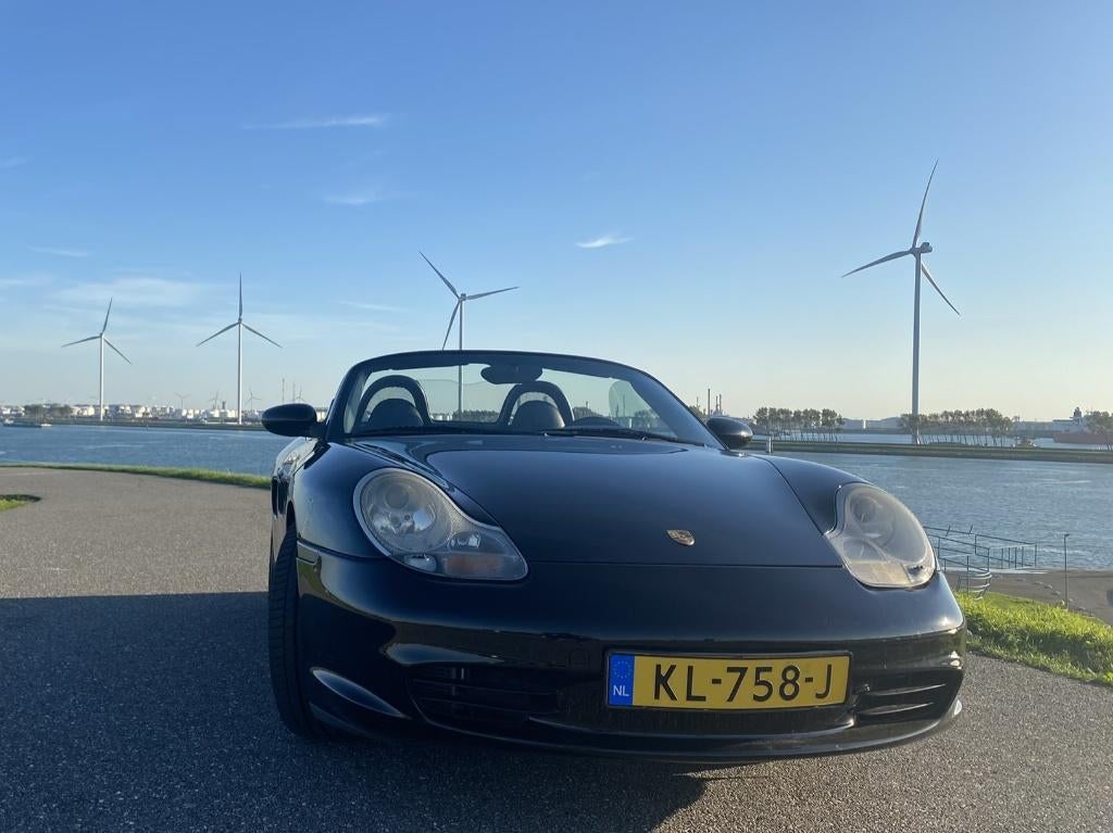 Porsche Boxter 2.7 2003 Zwart Airco Xenon, Auto's, 228 pk, Achterwielaandrijving, Zwart, Zwart