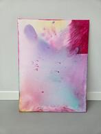 Handgemaakt Schilderij: Sfeermaker in Roze en Paars, Antiek en Kunst, Kunst | Schilderijen | Abstract, Verzenden