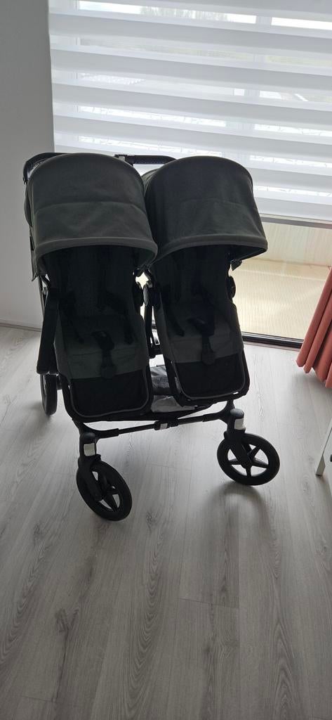 Bugaboo donkey duo 5 forest green, Ophalen of Verzenden, Zo goed als nieuw, Kinderwagen of Buggy