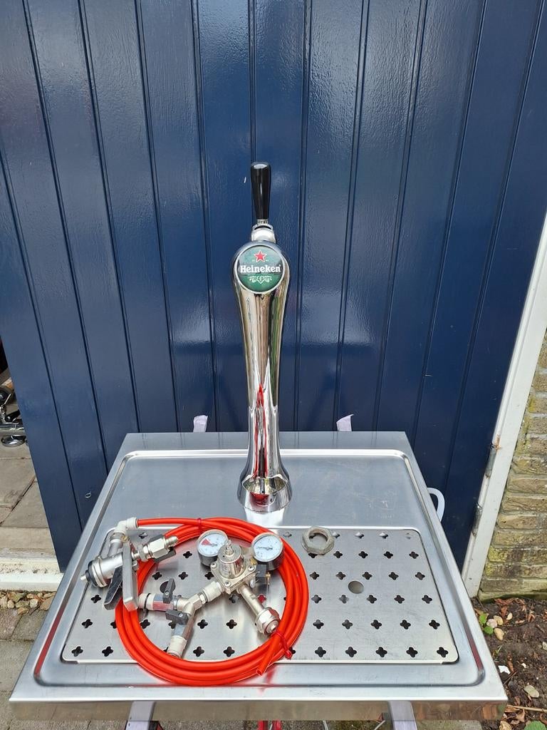 Biertap Heineken tapset lekblad 60x55 cm mancave thuisbar, Ophalen, Gebruikt, Overige merken