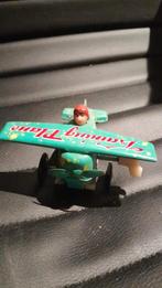 opwind vliegtuig blik met rubber hoofdje, Antiek en Kunst, Antiek | Speelgoed, Ophalen of Verzenden