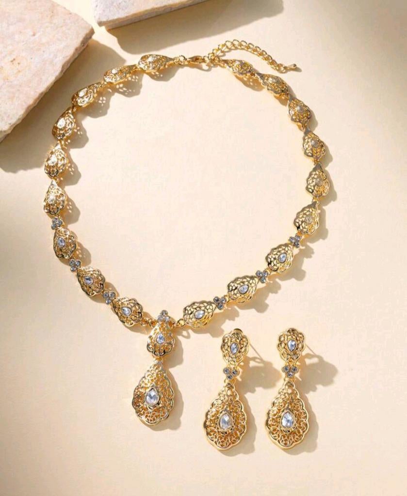 Nieuw Marokkaans Sieraden Set - Ketting en Oorbellen, Sieraden, Tassen en Uiterlijk, Overige materialen, Nieuw, Ophalen of Verzenden