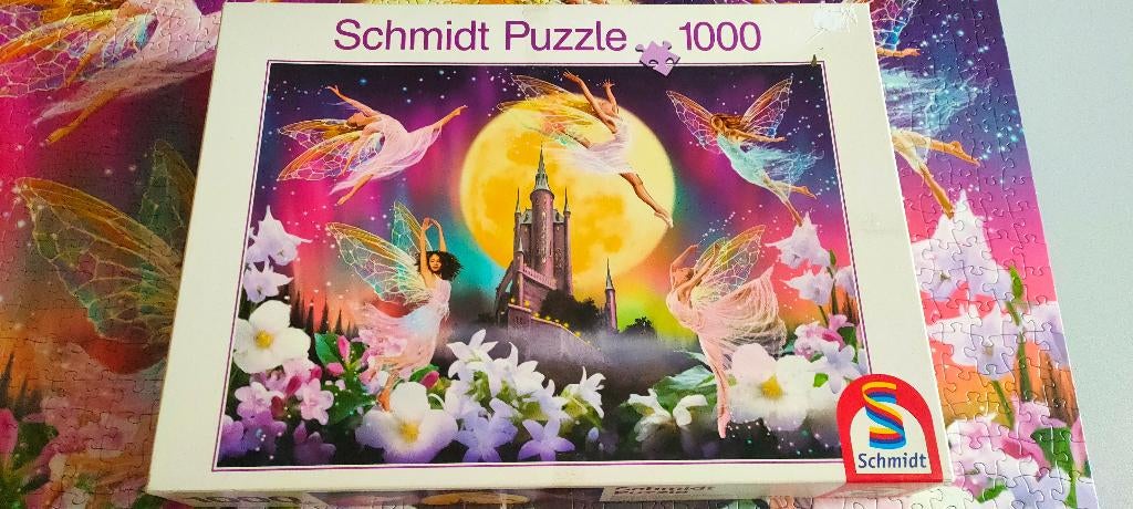 Puzzel Elfjes Schmidt, 1000 stukjes compleet, Ophalen of Verzenden, 500 t/m 1500 stukjes, Zo goed als nieuw, Legpuzzel
