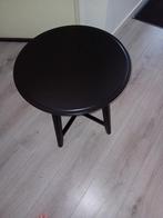 Zwarte ronde salontafel/bijzettafel, Minder dan 55 cm, Gebruikt, Rond, Modern