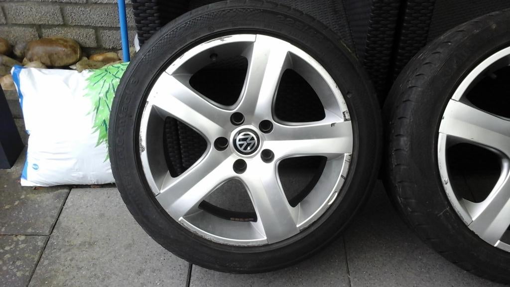 Sportvelgen 4 st. 17 inch Volkswagen Golf 5, maat 225/45 R17, Ophalen, Gebruikt