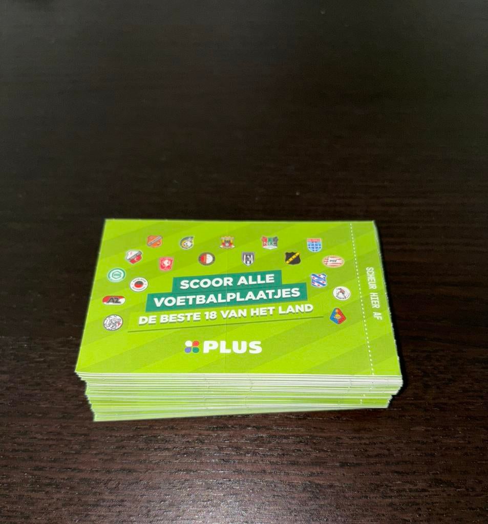 Plus voetbalplaatjes, Plus, Ophalen of Verzenden