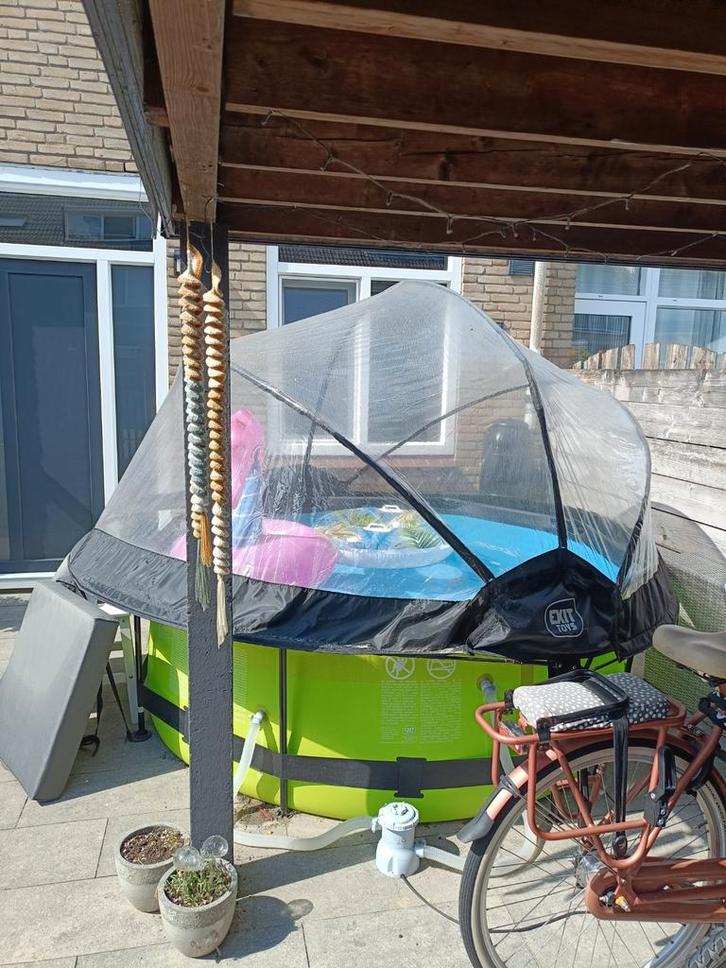Zwembad 300cm met overkapping, Tuin en Terras, Zwembad-toebehoren, Gebruikt, Afdekzeil, Ophalen