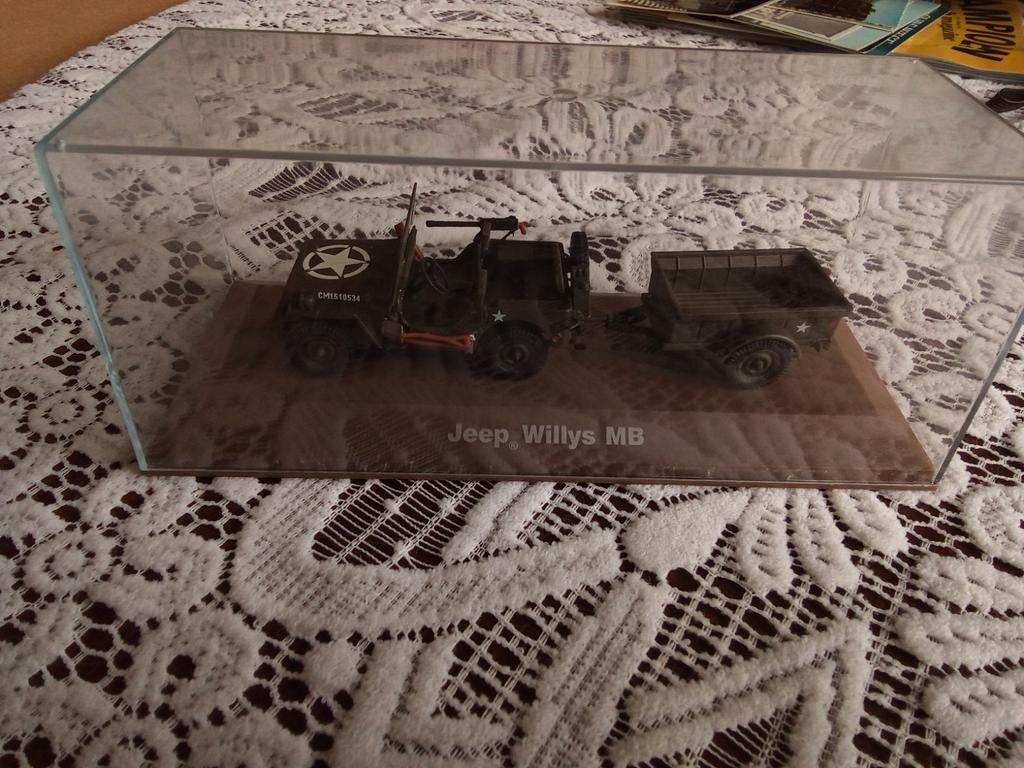 Jeep Willys MB model met aanhanger, Ophalen of Verzenden