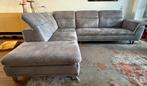 Hoekbank, merk: Henders en Hazel, licht grijs, microvezel, Huis en Inrichting, Banken | Complete zithoeken, Ophalen of Verzenden