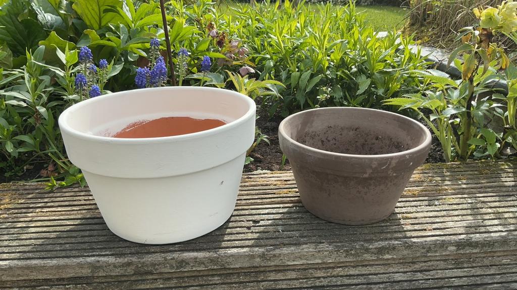 Bloempotten buiten, Tuin en Terras, Ophalen, Gebruikt, Rond, Minder dan 25 cm