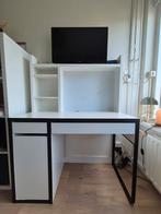 Ikea Micke bureau met opzetstuk, Gebruikt, Opzetstuk, Kinderbureau, IKEA