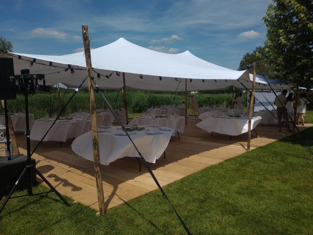 Stretchtent | te huur / te koop | diverse maten | topprijzen, Tuin en Terras, Partytenten, Ophalen of Verzenden, Zo goed als nieuw