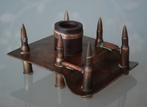 WW2 Bureau Ornament inktpot Pen Houder Duitsland Trench art, Ophalen of Verzenden