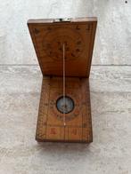 Antieke Chinese Houten Kompas Zonnewijzer, Antiek en Kunst, Ophalen of Verzenden