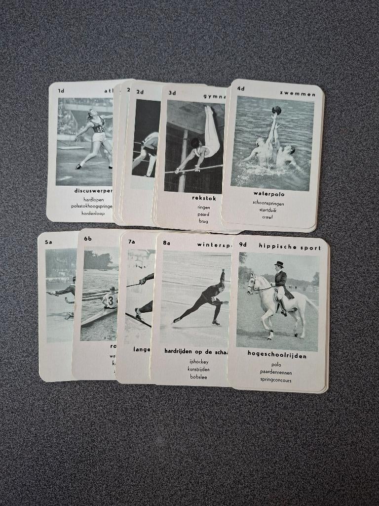 Diverse vintage kwartet kaarten, Ophalen of Verzenden